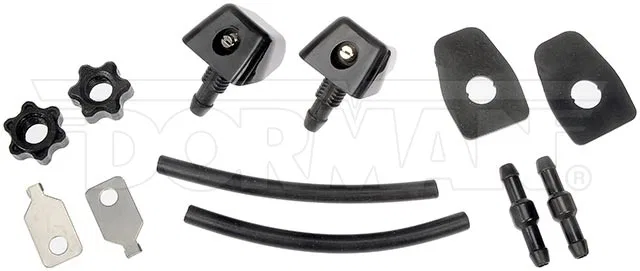 47237 – DORMAN Windshield Washer Nozzle, Universal Black 0.232 Inch Inlet Diameter Non-Lighted 2 Piece Kit